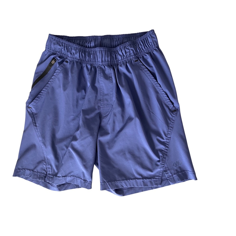 LEG3ND Mens Athletic Shorts Medium Slate Blue Gray Elastic Waist Activewear